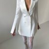 Women White Classic Jacket ID13