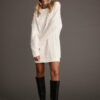 Beck Cable Knit Mini Sweater Dress
