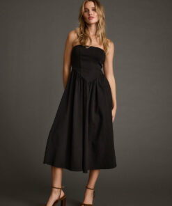 Blaire Strapless Drop Waist Mini Dress